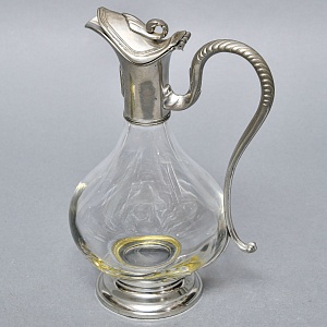 Роскошный Хрустальный Кувшин - Графин - Декантер, Франция середина ХХ века.