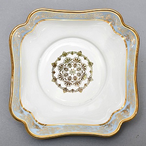 Набор для подачи и сервировки - 3 предмета, "Незабудки" Фарфор Haviland Франция, первая половина ХХ века.