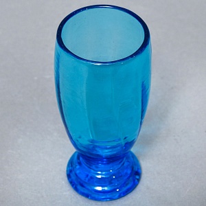 Антикварный Стеклянный Набор Кувшин + Стаканы «Аквамарин» Германия - 30-е годы ХХ века.