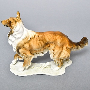 Редкость! Фарфоровая Статуэтка «Собака - Колли», Hutschenreuther, Германия -1965 год.