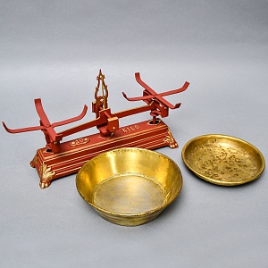 Антикварные Чугунные Бытовые Кухонные Весы на 10 кг. Франция начало ХХ века! 