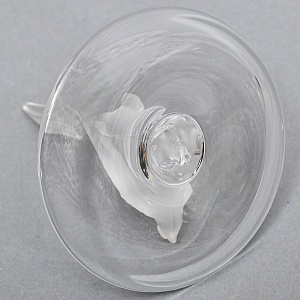 Хрустальная Подставка «ФАЗАН» для колец и украшений в стиле Арт Нуво, Laligue Франция.