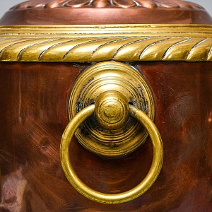 Редкость! Старинный Медный Угольный Самовар на 2,5 л. Германия, начало XX века.