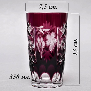 Хрустальные Стаканы для Воды серия «Виноград» - 6 штук, NACHTMANN Германия, 70-е гг.