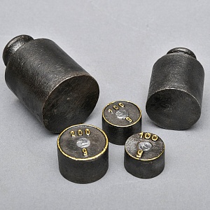 Большой Антикварный Набор Латунных Гирь и разновесов - 13 штук, Германия начало ХХ века..