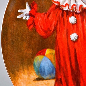 Коллекционная Фарфоровая Тарелка «Томми - Маленький клоун», RECO США - 1982 год.