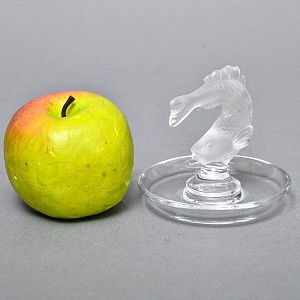 Хрустальная Подставка «РЫБКА» для колец и украшений в стиле Арт Нуво, Laligue Франция.