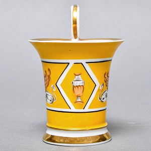 Антикварная Кофейная пара «Гриффоны», Фарфор Dressel & Kister Passau Германия, 1900 - 1922 годы. 