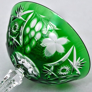 Редкость! Набор Хрустальных Фужеров для Мартини или Шампанского серия «Виноград», NACHTMANN Германия 60 гг. 