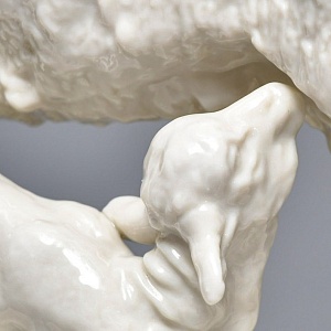 Коллекционная Фарфоровая статуэтка «Овца с ягненком», Nymphenburg Германия, середина ХХ века.