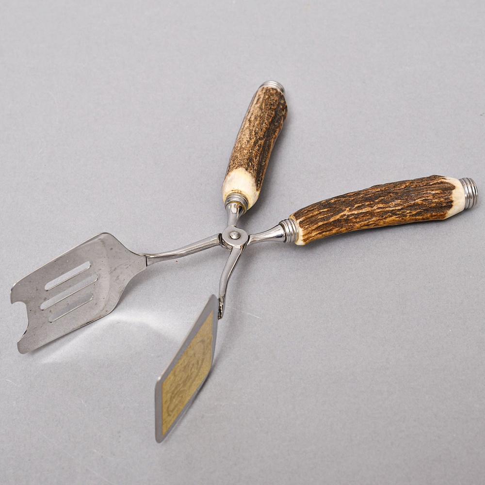 Щипцы для гриля серия «Охота» в деревянной коробке, Германия, Wickuler Solingen, 80 -е годы ХХ века.
