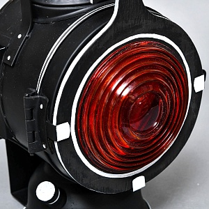 Редкость! Большой Железнодорожный Керосиновый Сигнальный Фонарь, Германия -1974 год.