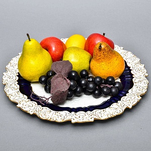 Коллекционное Фарфоровое Блюдо - Тарелка «Марсель», Кобальт, MEISSEN Германия - 1955 год.