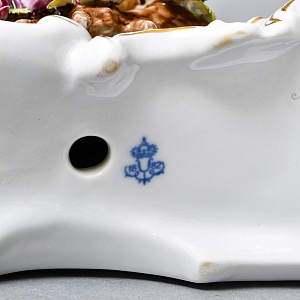 Каминные Кварцевые Часы «Певчие Птицы», фарфор Unterweissbach, Германия 80-е годы ХХ века.