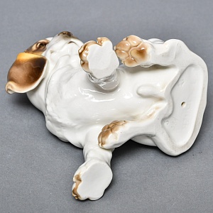 Коллекционная Фарфоровая статуэтка «Собака. Щенок Сенбернара», Nymphenburg Германия, 50-е гг.