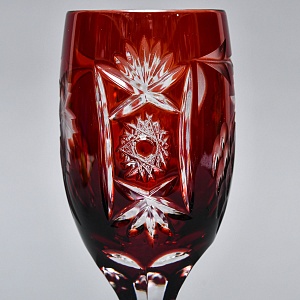 Набор 6-ть Фужеров серия «Prosecco - Виноград» Цветной Хрусталь, NACHTMANN Германия, 60-е гг.