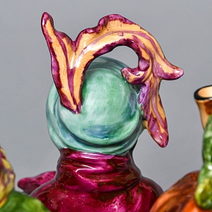 Коллекционная Фарфоровая статуэтка «Средневековые музыканты», Германия середина XX века.