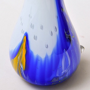 Авторская Коллекционная Стеклянная Статуэтка - Ваза «Тукан», Цветное стекло, Россия.