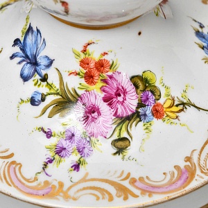 Старинная Керосиновая Фарфоровая Лампа MATADOR Ludwigsburg Германия, начало ХХ века.