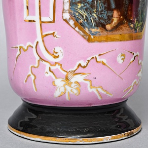 Редкость! Антикварные Парные Фарфоровые Вазы «Мгновения детства», Франция, конец XIX века. 