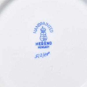 Небольшая Фарфоровая тарелка - блюдце «APPONYI PURPUR», HEREND Венгрия.