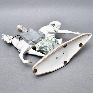 Коллекционная Фарфоровая статуэтка «Прекрасная наездница», Lladro Испания, 1984 - 1989 годы.