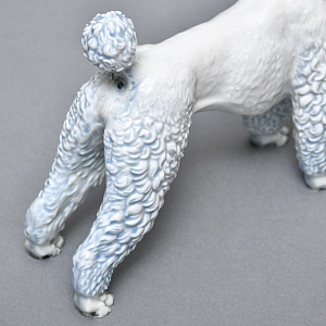 Коллекционная Фарфоровая статуэтка «Собака. ПУДЕЛЬ в зеленом ошейнике», ROSENTHAL Германия.