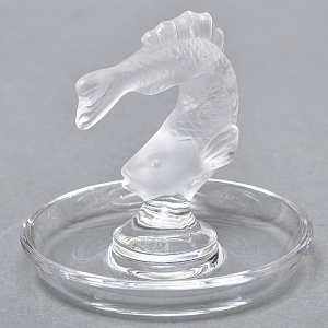 Хрустальная Подставка «РЫБКА» для колец и украшений в стиле Арт Нуво, Laligue Франция.