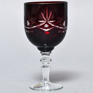 Набор Графин и Рюмки «Рубиновый Хрусталь», Tirgu-Mures Германия, 50 -е годы ХХ века.