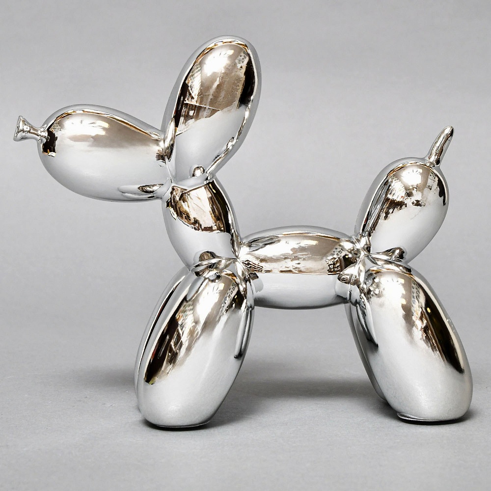 Дизайнерская фарфоровая статуэтка «Собака из воздушного шара - Balloon Dog» Jeff Koons, США - 1995 год.