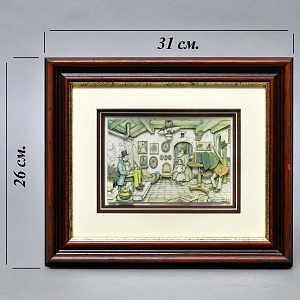 Объемная Картина - Панно в технике 3D декупаж «В мастерской фотографа», 70-е годы ХХ века.