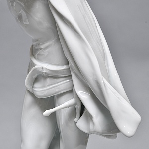  Редкая! Большая Фарфоровая статуэтка «МЕФИСТОФЕЛЬ», Scheibe-Alsbach Германия. 