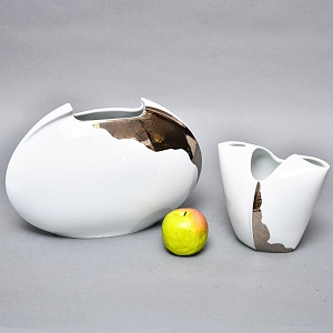 Декоративный комплект - Две Фарфоровые Вазы из коллекции TASCA, Rosenthal Германия, 80-е годы.