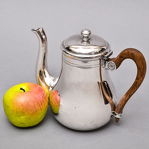Винтажный Металлический Кофейник - Чайник на 1,2 л. Silverplated, Ercuis Франция, вторая половина ХХ века.