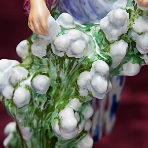 Редкость! Авторская Фарфоровая статуэтка «Узбечка с хлопком», ЛФЗ СССР 1955 год. 