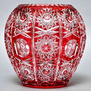 Хрустальная Шарообразная Ваза для цветов JOSKA BODENMAIS Германия конец 60-х гг.