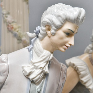  Большая Электрическая Лампа - Светильник «ТАНЕЦ», Фарфор Lladro Испания, 1971 - 1989 годы. 