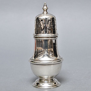 Металлическая Баночка - Емкость для сахарной пудры, Sheffield, Англия середина ХХ века. 