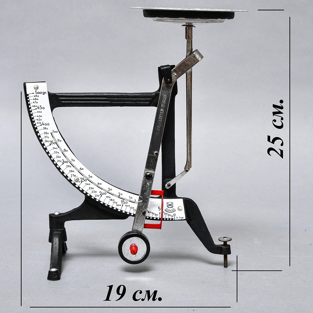 Винтажные Механические Почтовые Весы Повышенной точности до 500гр, Германия 50-е гг. 