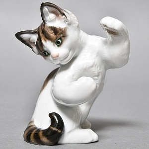  Коллекционная Фарфоровая статуэтка «Игривый Котенок», ROSENTHAL Германия - 1957 год. 