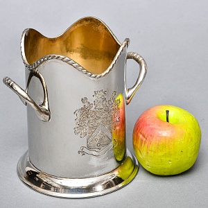 Сервировочная Подставка для Бутылок - Бутылочная передача Silverpalted Металл, SHEFFIELD Англия. 