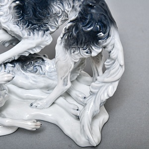 Коллекционная Фарфоровая статуэтка «Охотничьи собаки. Две Борзые», ROSENTHAL Германия.