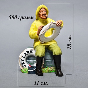 Коллекционная Фарфоровая статуэтка «Лодочник - Рыбак», Royal Doulton Ангия, 1970 - 1987 годы. 