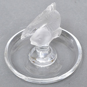 Хрустальная Подставка «РЫБКА» для колец и украшений в стиле Арт Нуво, Laligue Франция.