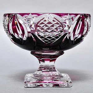 Редкость!!! Роскошная Фруктовница - Хрустальная Ваза на ноге, VAL SAINT LAMBERT, Бельгия -60 гг.