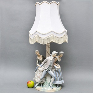  Большая Электрическая Лампа - Светильник «ТАНЕЦ», Фарфор Lladro Испания, 1971 - 1989 годы. 