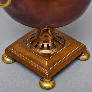 Редкость! Старинный Медный Угольный Самовар на 2,5 л. Германия, начало XX века.