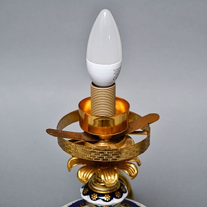 Настольная Электрическая  Лампа - Светильник, фарфор Giulia Mangani Италия, середина ХХ века. 