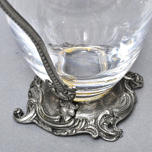 Роскошный Старинный Хрустальный Графин - Декантер в стиле Модерн, Франция первая половина ХХ века.