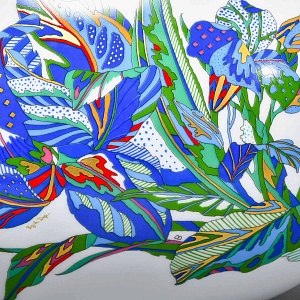 Декоративный комплект - Две Вазы и Блюдо из коллекции TASCA, Фарфор Rosenthal Германия, 80-е годы.